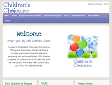 Tablet Screenshot of childrenschoiceaz.com
